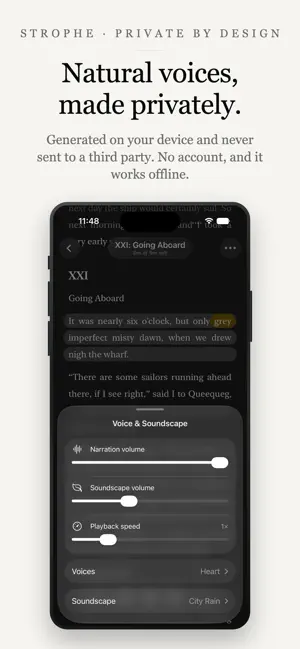 Strophe: Ebook Text to Speech screenshot 2