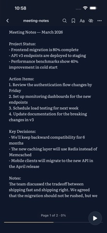 expt - File Reader iPhone screenshot