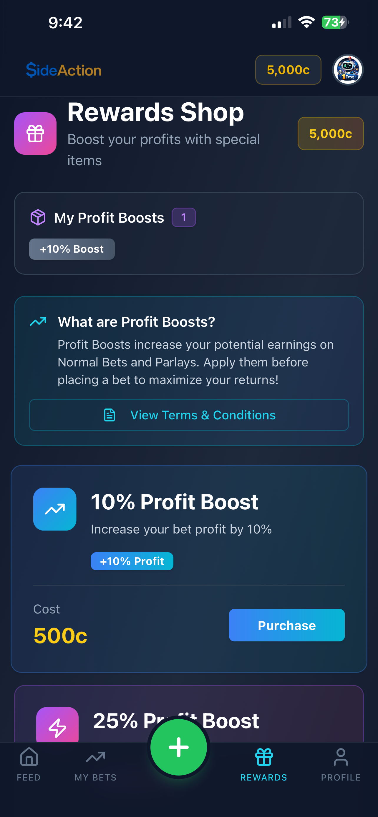 SideAction Bet screenshot 5