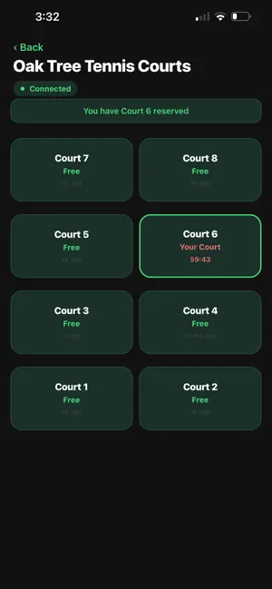 Tennis Court Tracker screenshot 2