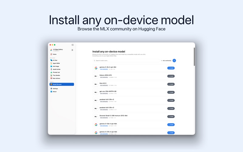 Edge AI Studio: On-device AI screenshot