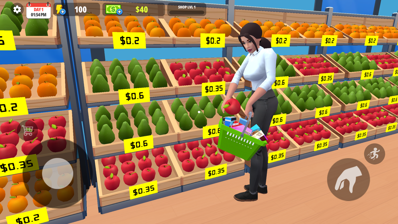 My Supermarket Simulator 3D® iOS Mod IPA screenshot 4 - iOS game interface