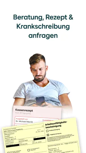 Screenshot von TeleClinic - Online Arzt auf dem iPhone 2