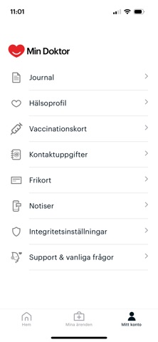 Min Doktor – Vård & vaccin iPhone screenshot 7