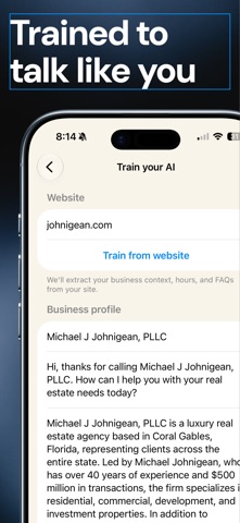 AI Receptionist - Rimlyn Screenshot 4 of 5