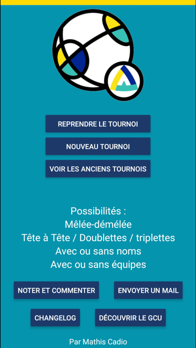 Tournois Pétanque App Screenshot