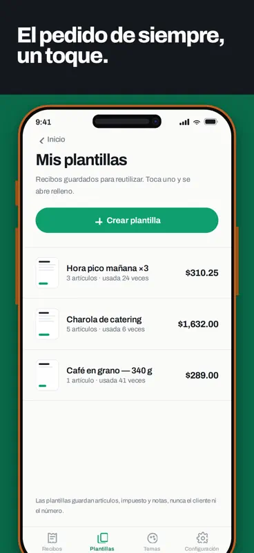 Tearoff: Recibos y notas screenshot 7 of 7