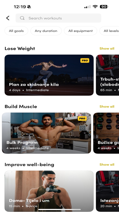 Ripped Fitness Screenshot