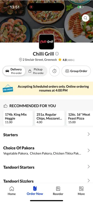 Chilli Grill screenshot 2
