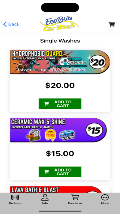 Eco Brite Car Wash Screenshot