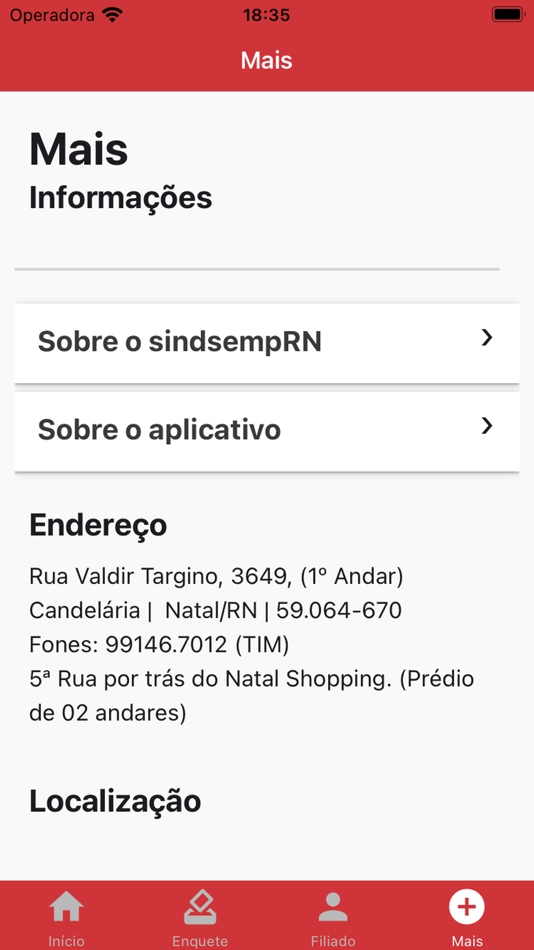 #5. Sindsemprn App (iOS) 由: Ronaldo Dantas