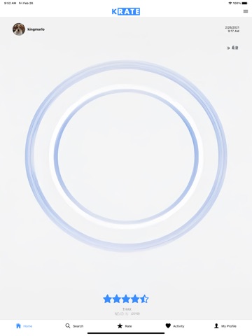 Krate: Rate Music iPad screenshot
