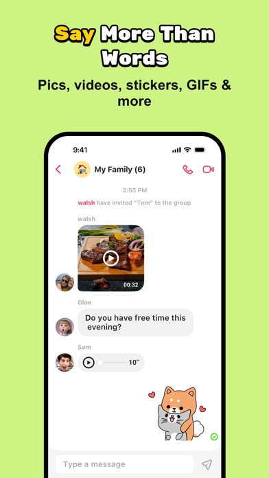 JusTalk Family Messenger iPhone screenshot 8 - Social Networking app
