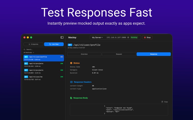 Mocksy - API Server & Mock screenshot