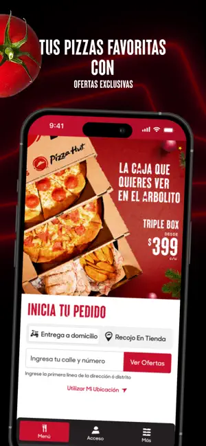 Pizza Hut Mexico iPhone screenshot 1