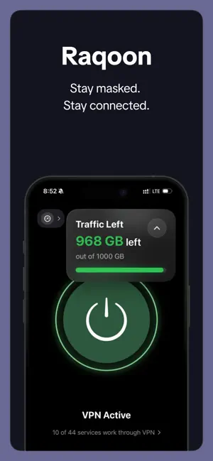 Raqoon VPN screenshot 2
