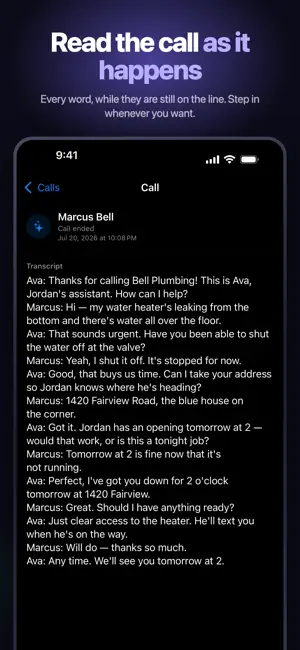 AI 2nd Line + Receptionist screenshot 2