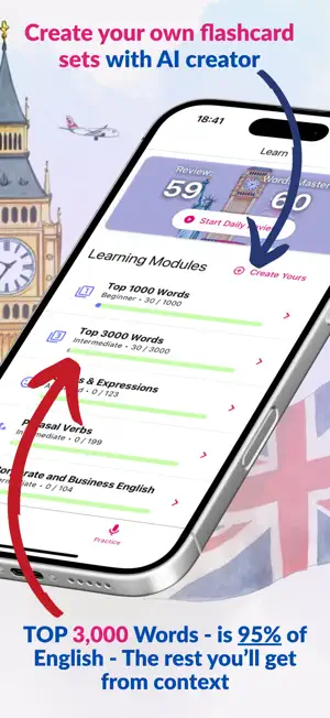 English Flashcards: LexiPath screenshot 2