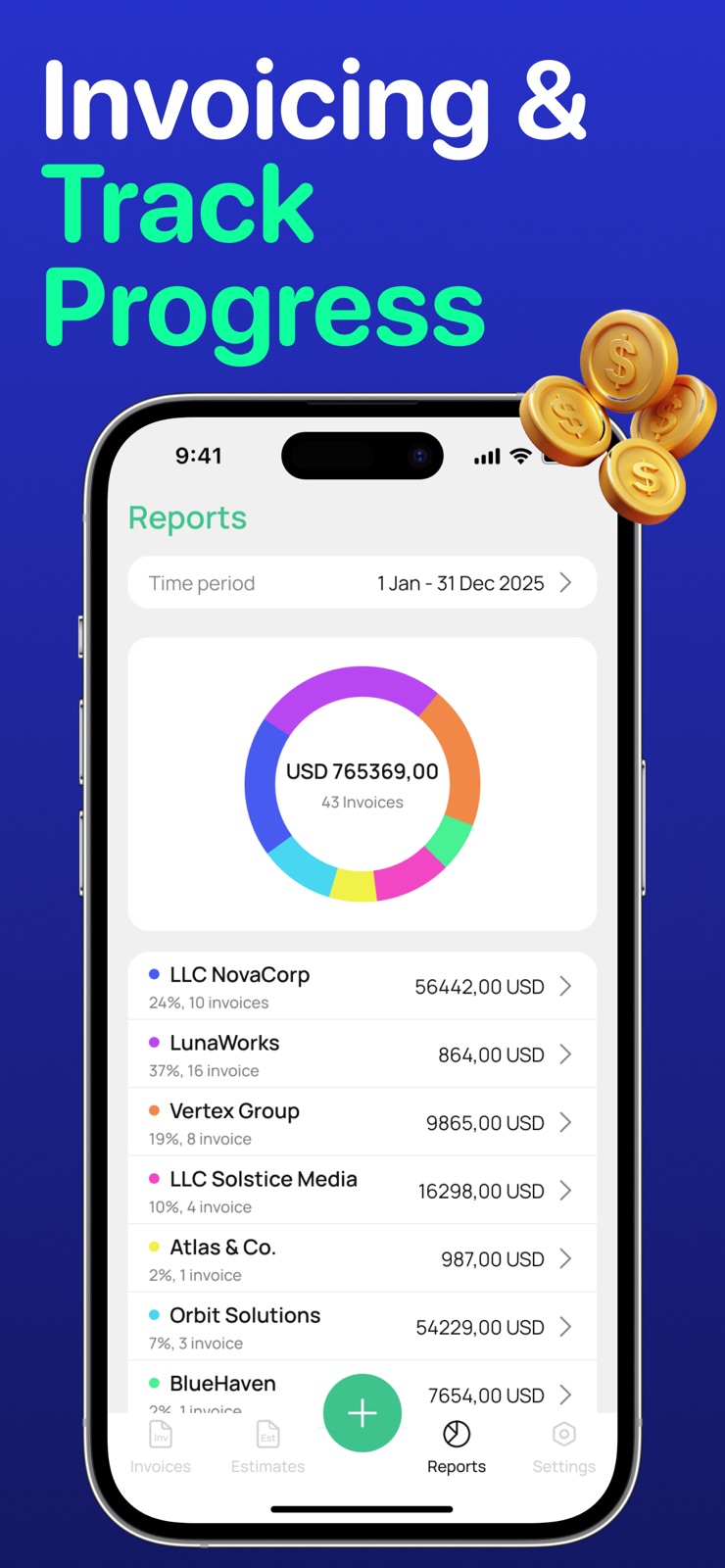 The Invoice Maker & Generator iphone screenshot 3