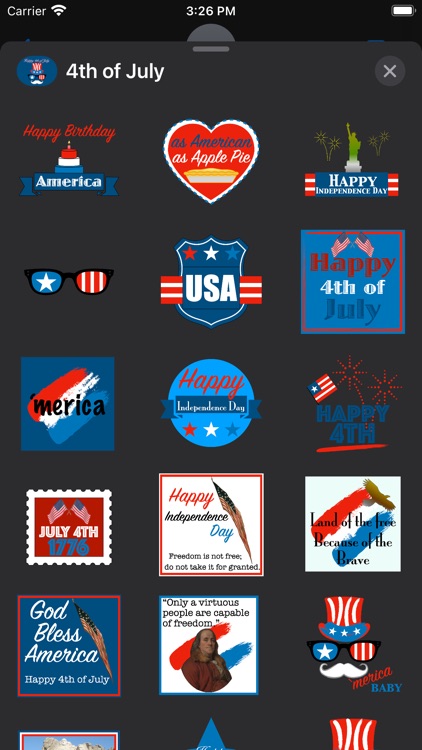 4th of July! stickers