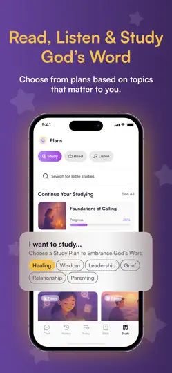 Captura de pantalla de Graceful - Bible, Study, Chat en iPhone 5