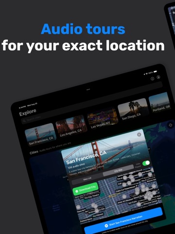 Narrate My Trip: Audio Tours iPad screenshot