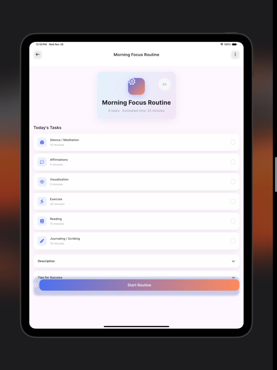 iPad screenshot