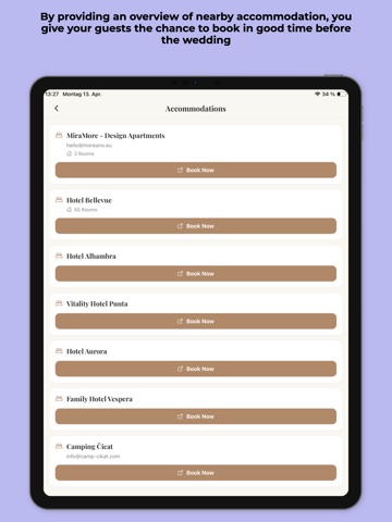 The Wedding Planner Pro iPad screenshot