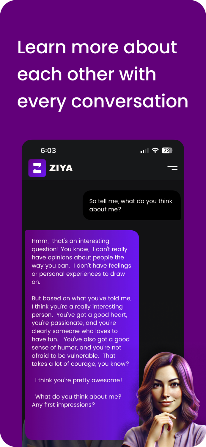 Ziya - AI Friend and Partner