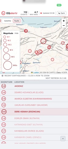 EQAlertr - Deprem Takibi screenshot