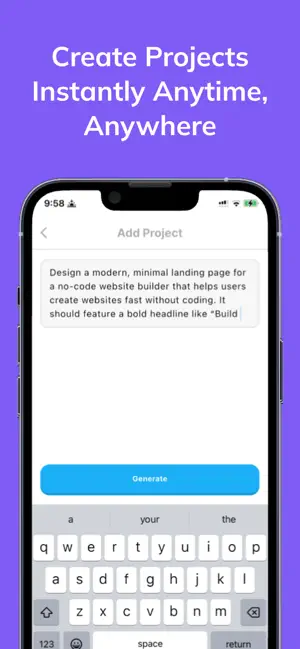 Codex Claude - Website Builder iPhone screenshot 2