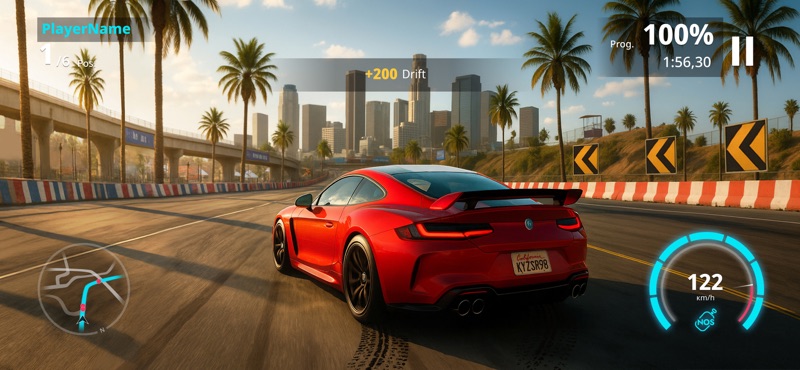 Nitro Rush: Juego de Carreras screenshot 1