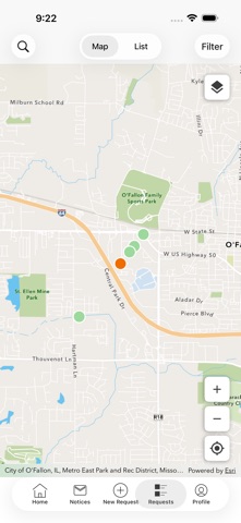 Glenview 311 iPhone screenshot