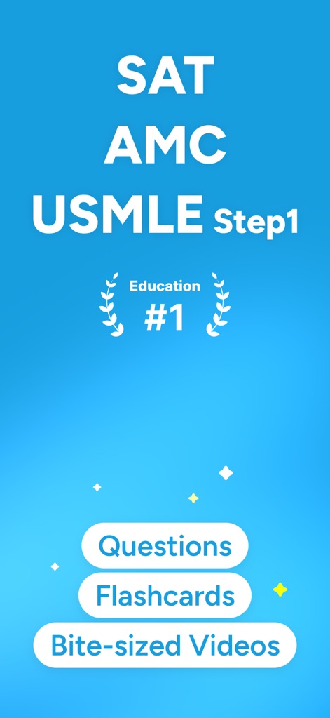 TestGenie: Digital SAT Prep - La aplicación es una herramienta fundamental para quienes se preparan para el SAT o el USMLE, ofreciendo múltiples caminos de estudio como las "Preguntas" y las "Flashcards" para una preparación integral.