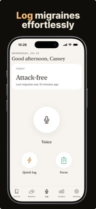 SereneHead: Migraine Tracker screenshot 1
