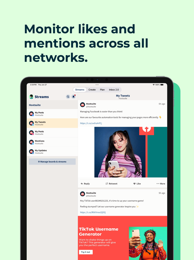 ‎Hootsuite - Social Media Tools Screenshot