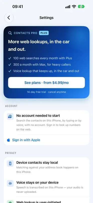Contacts-Pro: Call by Voice screenshot 9 of 9