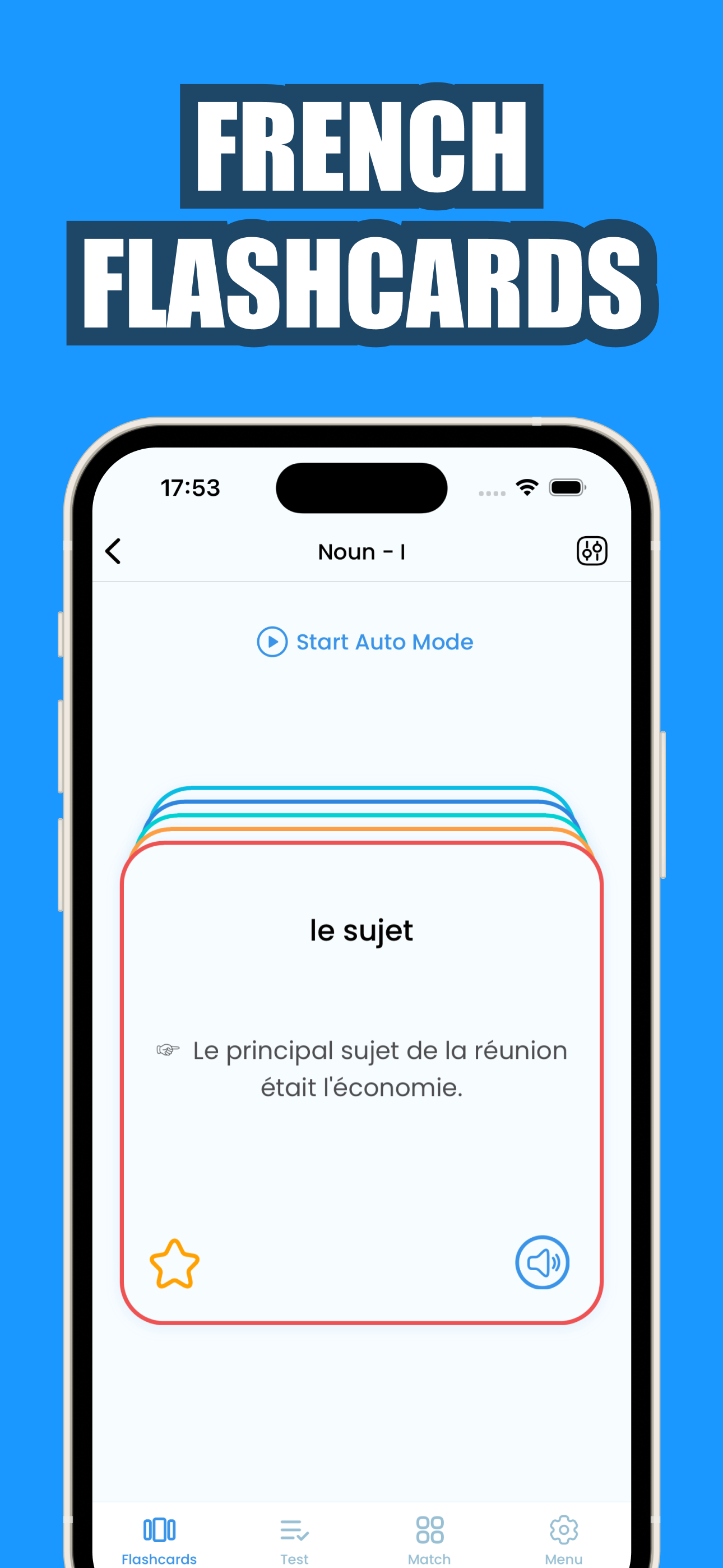 French Language Learning Words