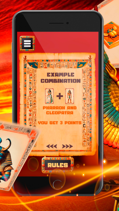 Secrets of Ra cards Screenshot