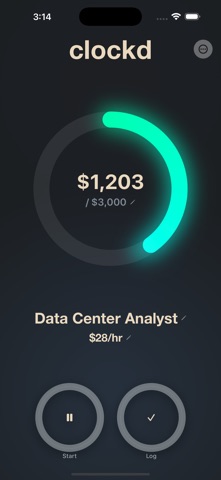 Clockd: Wage Tracker Screenshot 2 of 3
