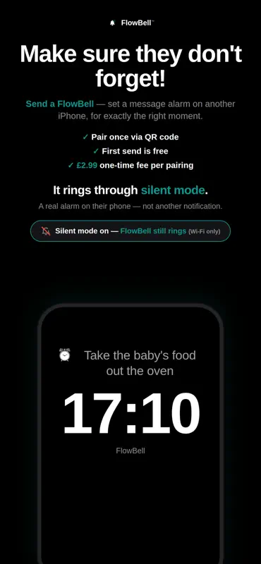 FlowBell: Send an Alarm screenshot 1 of 5
