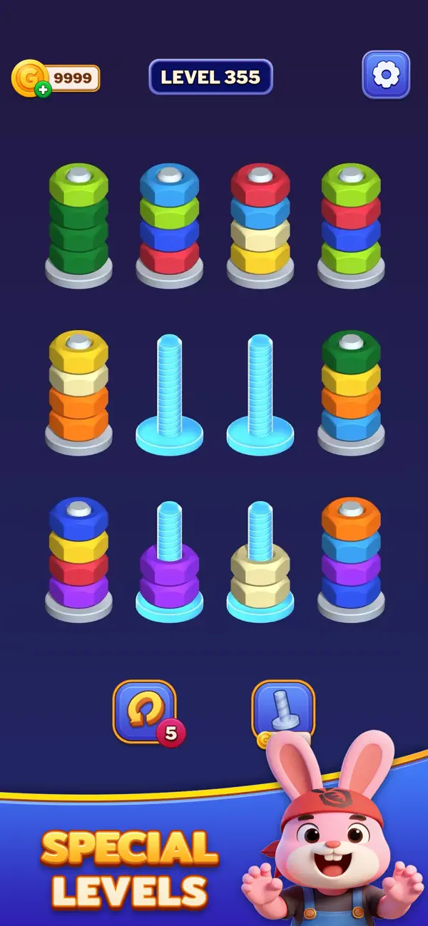 #4. Nuts Spinner - Nut Sort Puzzle (iOS) By: NimbleMind