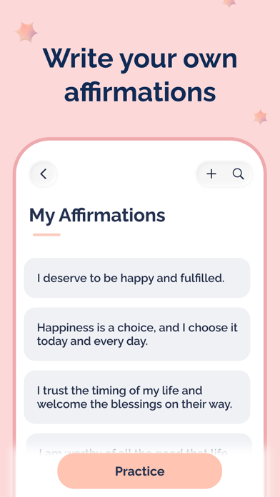 Flourish - Daily Affirmations iPhone screenshot