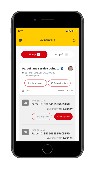 DHL Express Lockers Screenshot