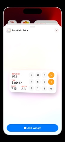 Pace Converter Widget screenshot