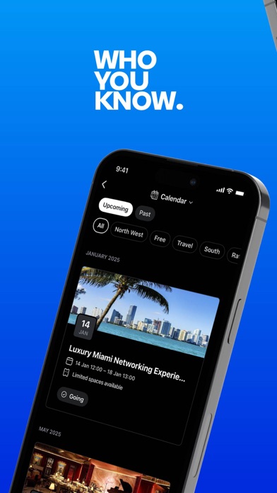 WHO YOU KNOW iPhone screenshot 1 - Social Networking app