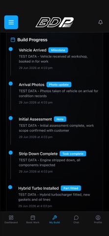 BD Performance screenshot