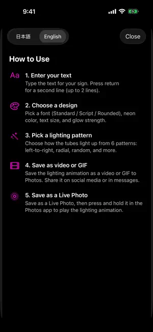 Neon Sign Maker screenshot 2