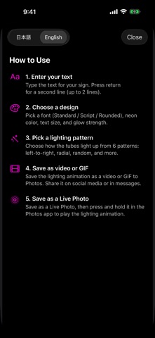 Neon Sign Maker Screenshot 2 of 5
