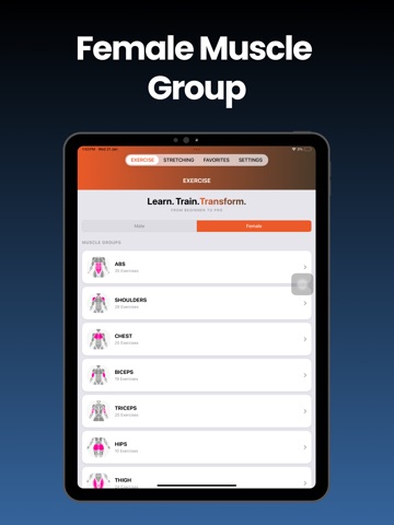 Gym Workout - Fitness Club iPad screenshot
